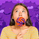 Paleta de Caramelo, Araña, Color Morado, Halloween