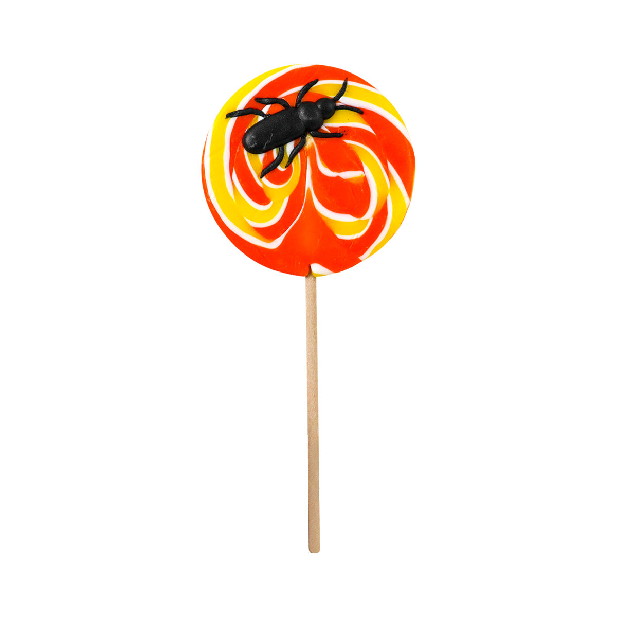 Paleta de Caramelo, Araña, Color Amarillo, Halloween