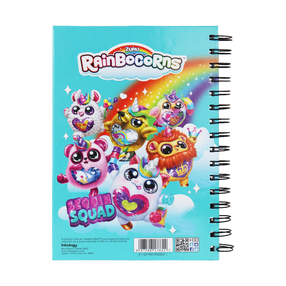 Libreta Rainbocorns, color Rosa
