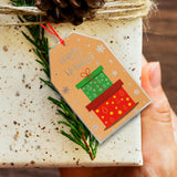 Gift Tags Navideños, Happy Holidays, 8 pzas