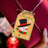 Gift Tags Navideños, Muñeco de Nieve, 8 pzas