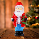 Santa Claus con Corona, Figura Decorativa de Cerámica