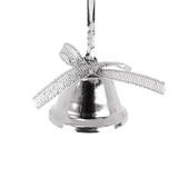 Ornamento Mini Campanas, Color Plata, 5 pzas