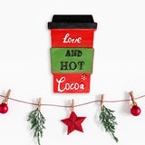 Figura de Vaso, Decoración Navideña para Colgar, 13 cm