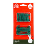 Set de Clips de Metal para Ornamentos Navideños, Color Verde, 150 pzas