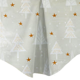 Mantel con Diseño de Árboles Navideños