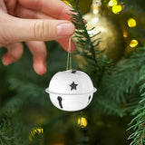 Cascabeles Navideños, 6 pzas, Color Blanco