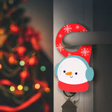 Muñeco de Nieve, Adorno para Manija de Puerta Navideño