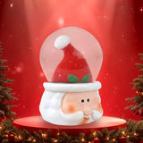 Santa Claus, Bola de Nieve de Cerámica y Cristal