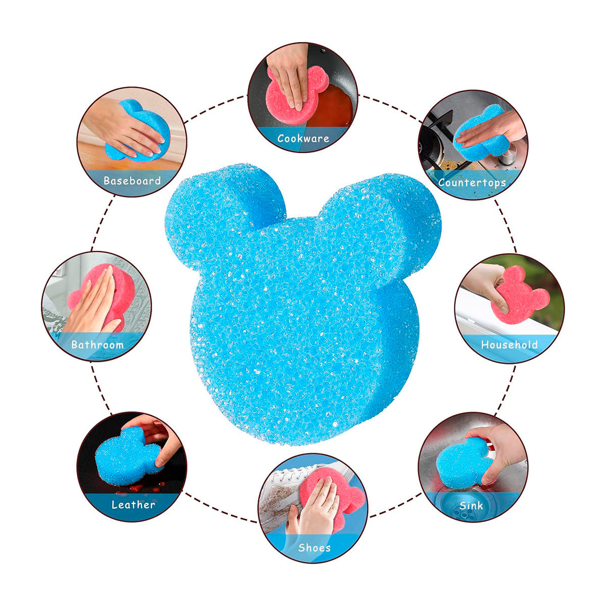 Esponja de Baño en Forma de Mickey Mouse para Bebé