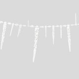 Guirnalda Tipo Hielo de Plástico Transparente, 2 m