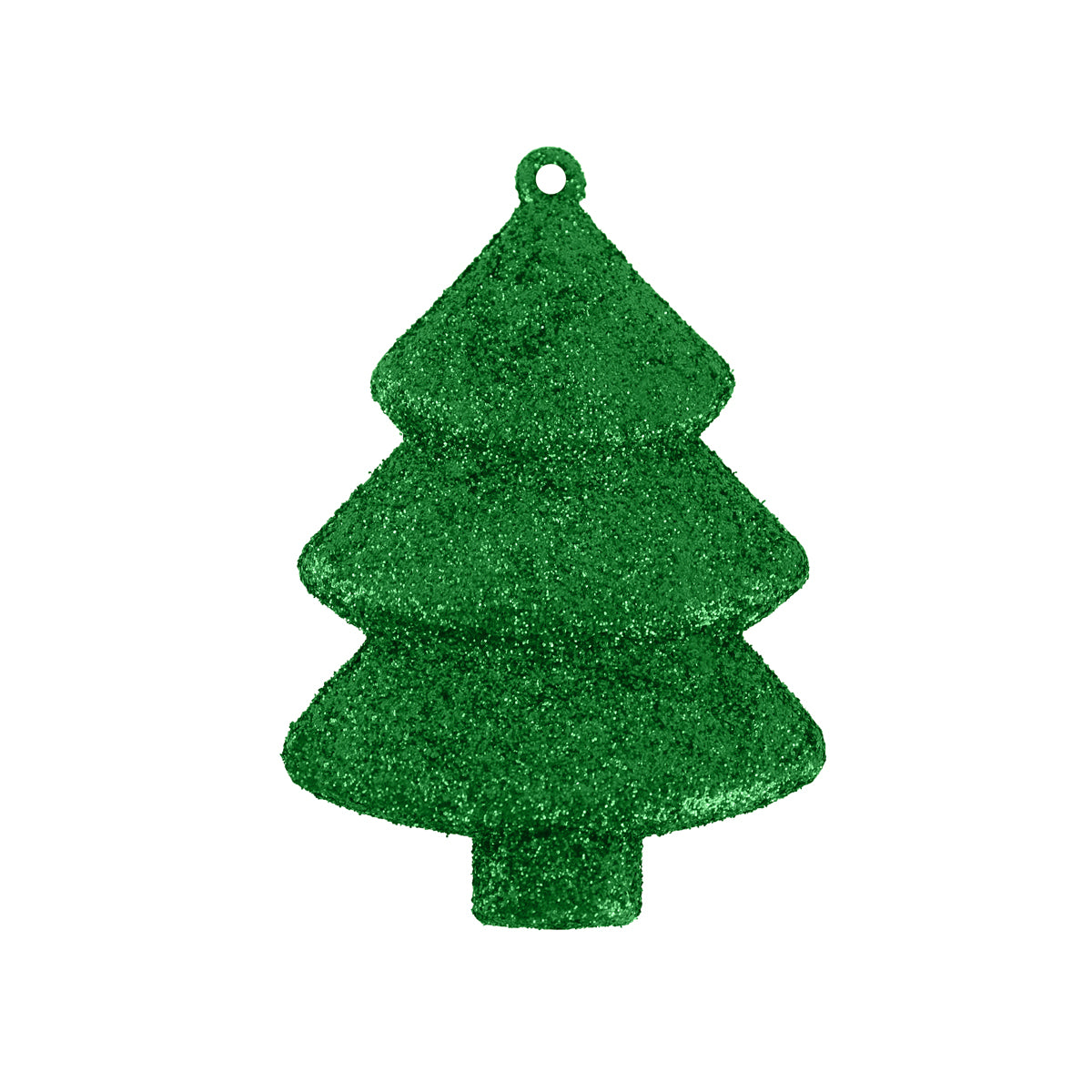 Kit Mini Árbol con Glitter, Color Verde, 5 pzas