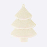 Set Mini Árbol Navideño con Glitter, Color Blanco, 5 pzas