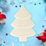 Set Mini Árbol Navideño con Glitter, Color Blanco, 5 pzas