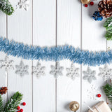 Guirnalda Navideña de Tinsel color Azul, 1.5m