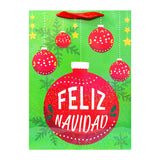 Bolsa de Regalo Navideña, Diseño Esferas