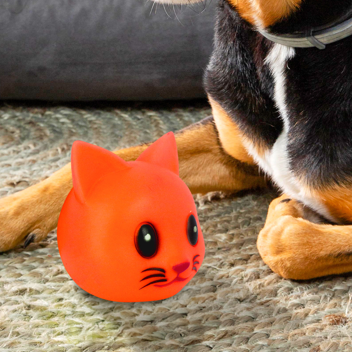 Juguete en Forma de Gatito color Naranja para Mascota