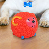 Juguete para Mascota en Forma de Borreguito, Color Rojo