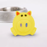 Juguete para Mascota en Forma de Cerdito, Color Amarillo