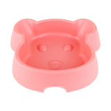 Plato color Rosa con Diseño de Mono para Mascota