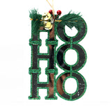 Ornamento Colgante "Ho Ho Ho" Color Verde
