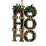 Ornamento Colgante "Ho Ho Ho" Color Oro