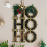 Ornamento Colgante "Ho Ho Ho" Color Oro