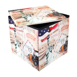 Caja Organizadora con Diseño de Estados Unidos, Inkanto