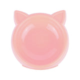 Plato de Plástico con Diseño de Gatito color Rosa Palo
