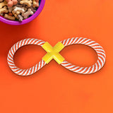 Juguete en Forma de Infinito color Naranja para Mascota