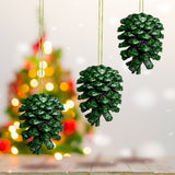 Ornamentos, Piñas Navideñas, Color Verde
