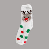 Calcetines Calientitos Navideños, Rodolfo, Color Blanco
