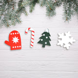 Set de Adornos Navideños de MDF