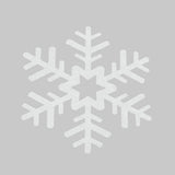 Copo de Nieve Jumbo, Glitter, Color Blanco