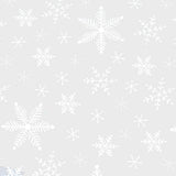 Papel de Regalo Navideño Transparente con Estampado de Copos de Nieve