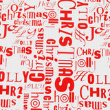 Papel de Regalo Navideño Transparente con Estampado de Merry Christmas