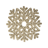 Portavasos Navideño, Copo de Nieve, 2 pzas
