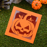 Caja de Cartón para Dulces con Diseño de Calabaza