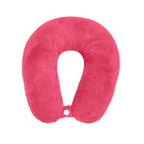 Almohada de Viaje Aterciopelada, Color Rosa