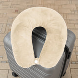 Almohada de Viaje Ergonómica, Color Beige