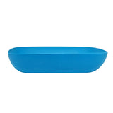 Tazón Cuadrado de Plástico, Color Azul