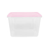 Contenedor Rectangular de Plástico color Rosa para Alimentos, 800ml