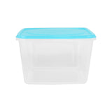 Contenedor Rectangular de Plástico color Azul para Alimentos, 800ml