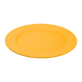 Plato Redondo de Plástico color Mostaza, 25cm