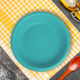 Plato Sopero de Plástico, Color Aqua