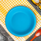 Plato Sopero de Plástico, Color Azul