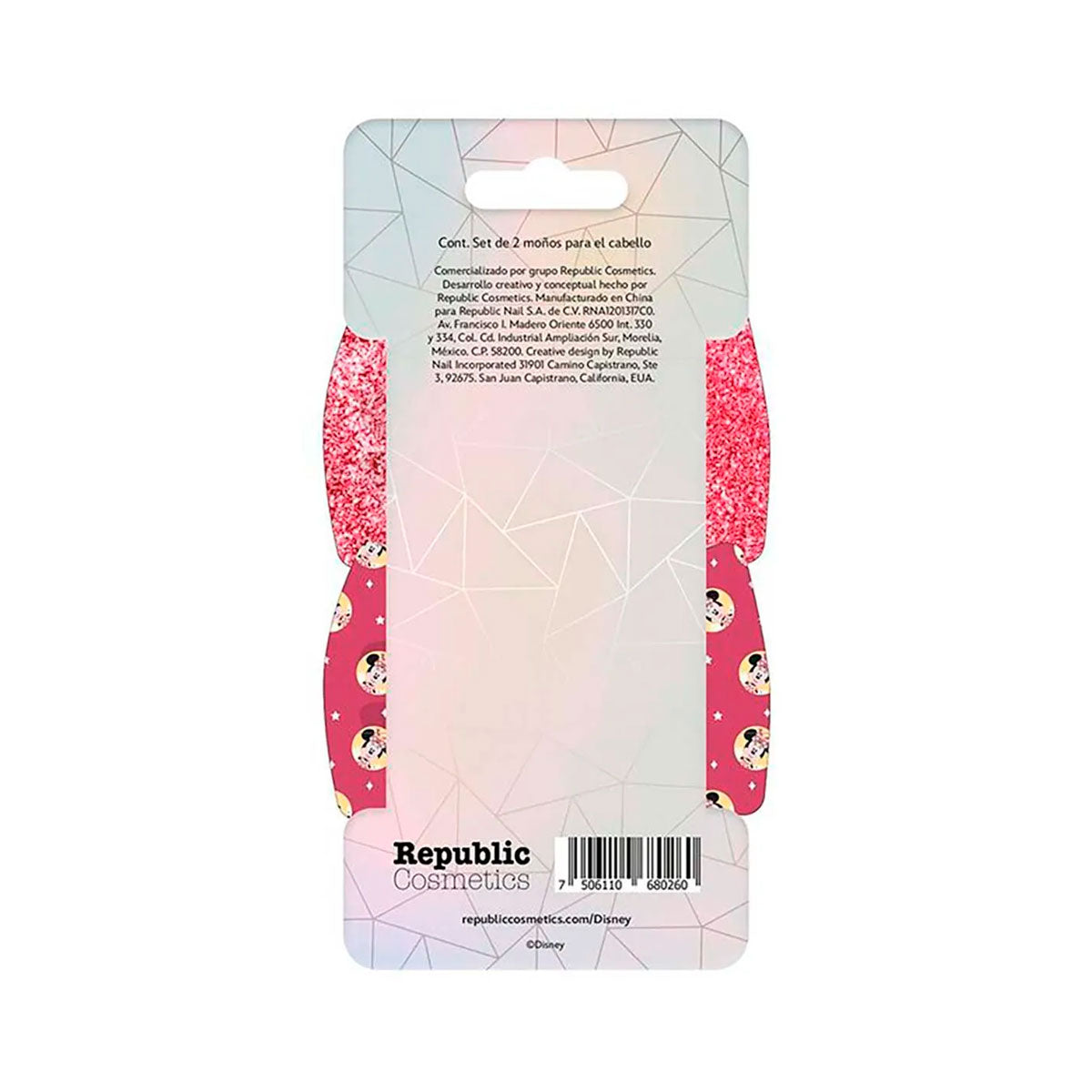 Set de 2 MoÃ±os para el Cabello "Minnie" color Rosa, EdiciÃ³n Disney 100