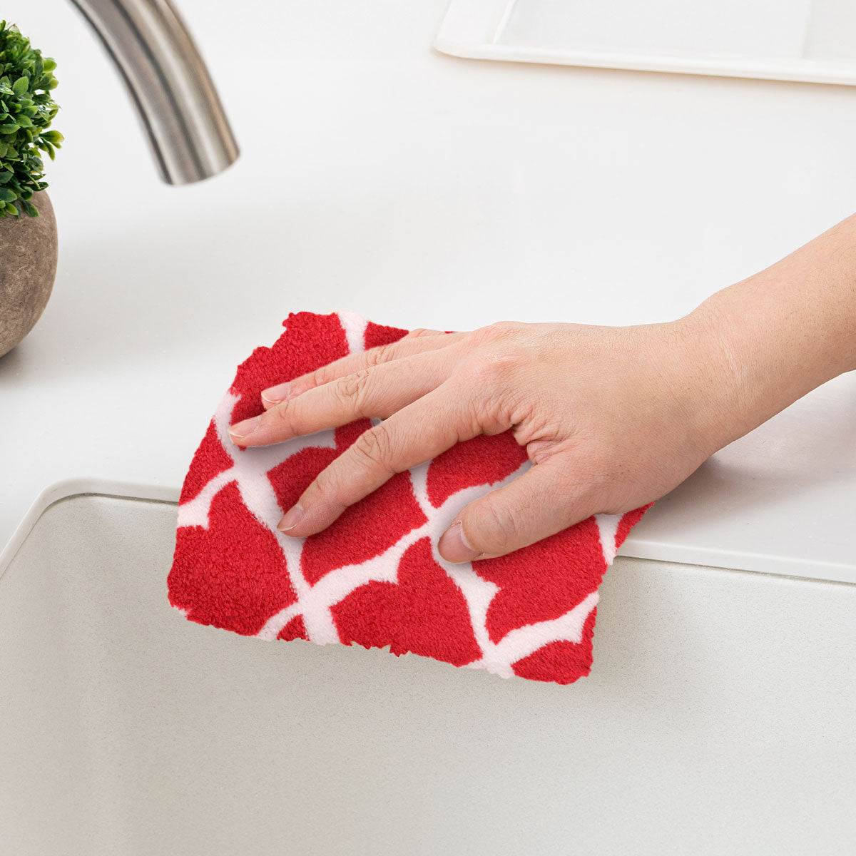 Kit de Trapos de Cocina, Rojo, 2 pzas
