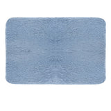 Tapete Rectangular de Peluche, Color Azul, 40x60 cm