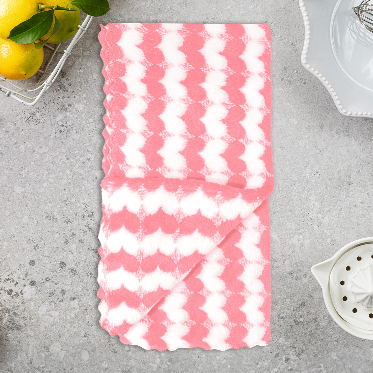 Kit de Trapos de Cocina, Diseño Rosa, 2 pzas